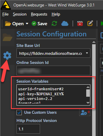 Session Configuration Session Variables